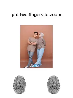 put two fingers