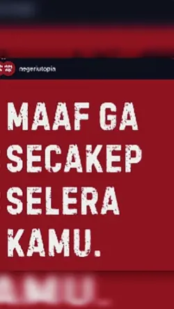 maaf ga secakep