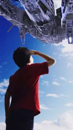 UFO warship Sky