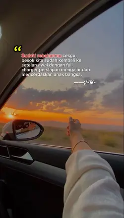 Libur Telah Usai