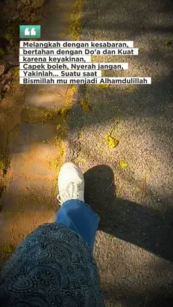 Aku jalan pelanpelan