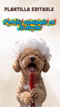 Perrito cantando 