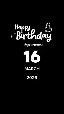 HAPPY BIRTHDAY 16mar