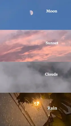 MoonSunsetCloudsRain