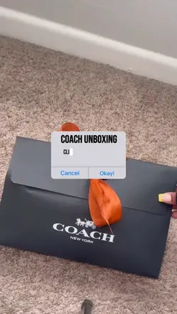 Coach purse unboxin