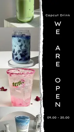we are open drink