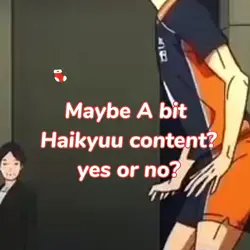 Haikyuu content?