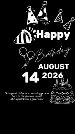 HBD 14 AUGUST 2026