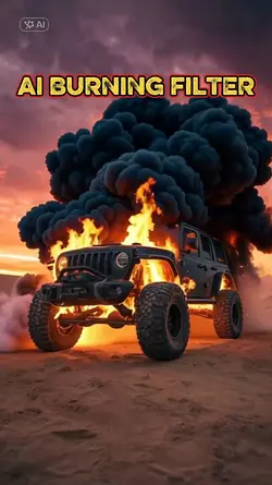 BURNING CAR