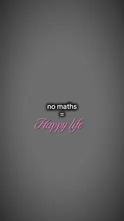 No math happy life