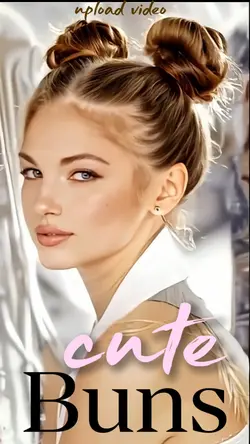 CUTE BUNS HAIRSTYLE 