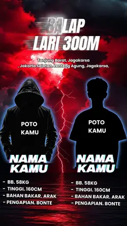 Template balap lari