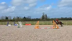HIS STRIDING 