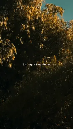 just a quickreminder