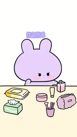 Bunny Doing Skincare