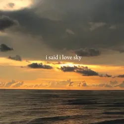 i said i love sky