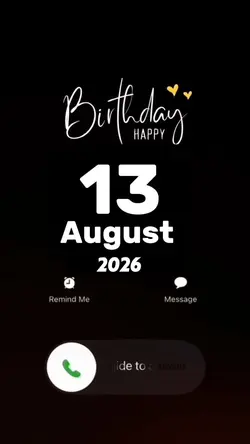 Hbd 13 August 2026