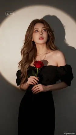 holding flowers