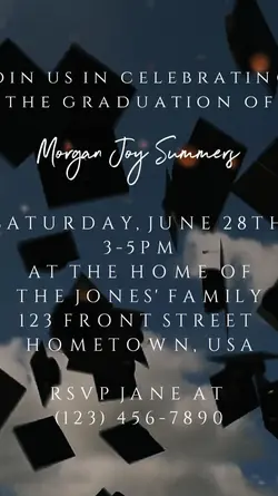 GRADUATION INVITE