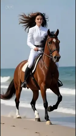 woman riding a horse
