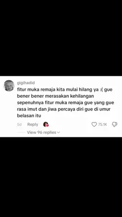 fitur muka remaja