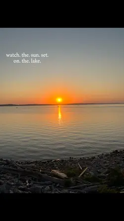 sunset on the lake 