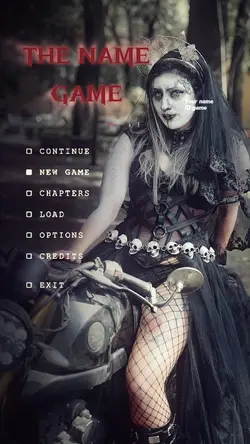 Game menu screen