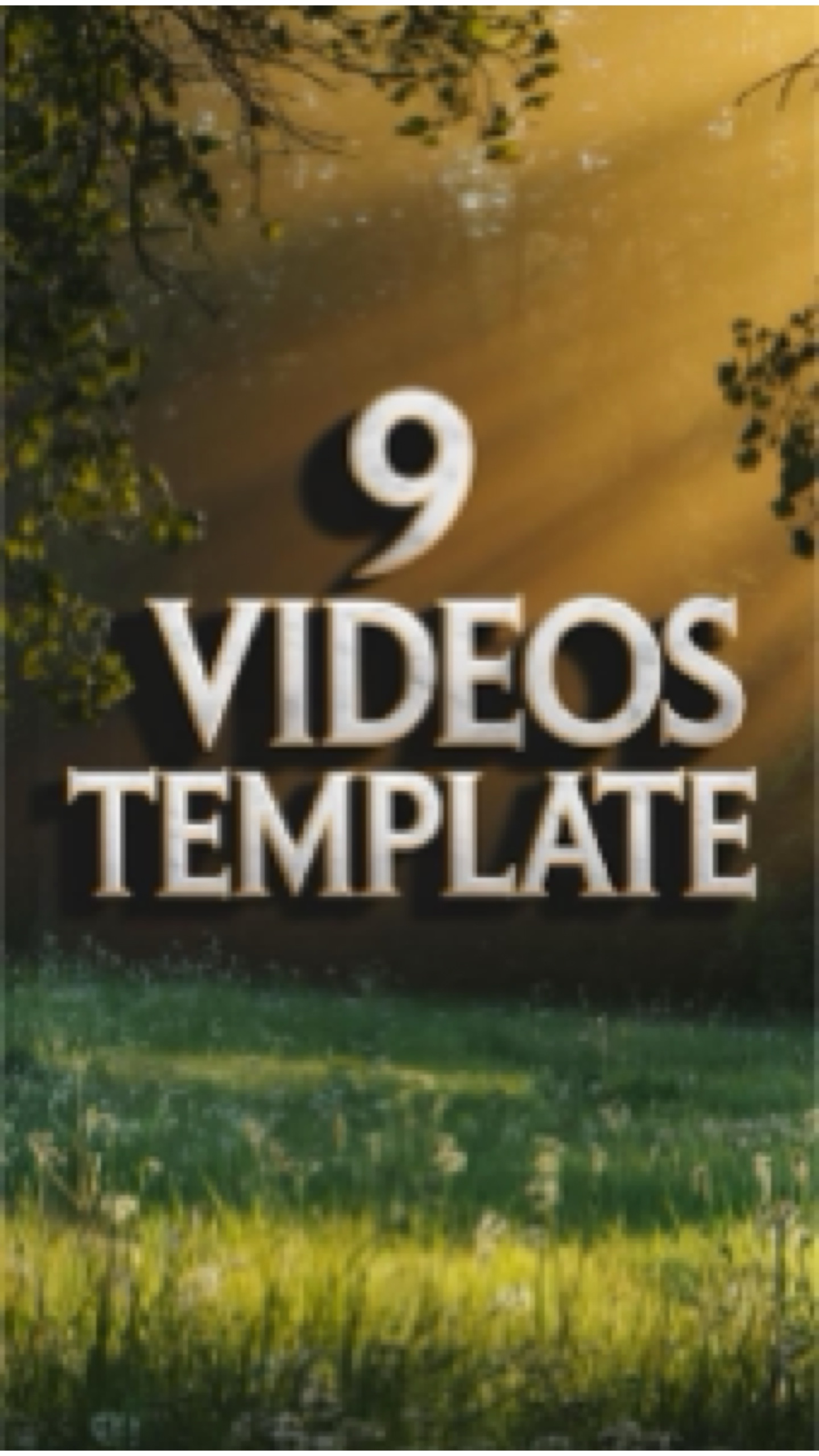 capcut template cover