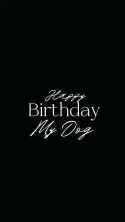 Happy birthday dog