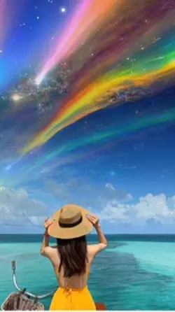 rainbow sky