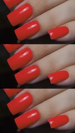 Antes e depois unhas