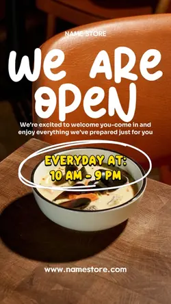 WE ARE OPEN