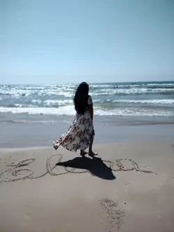 beso azul imaginario