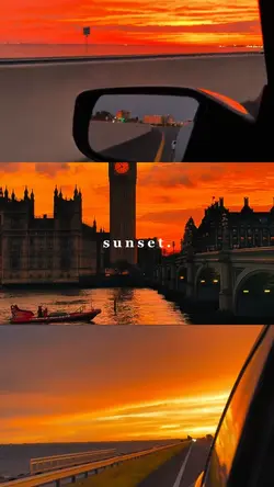 sunset. 