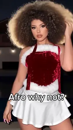 Afro hairstyle