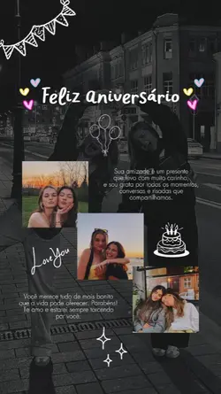 ANIVERSÁRIO AMIGA