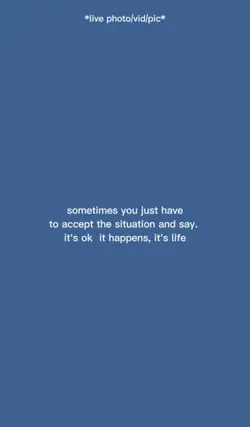 it's life