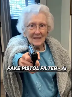 Fake pistol filter 