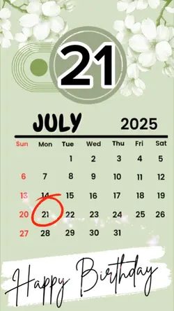 birthday 21 July 