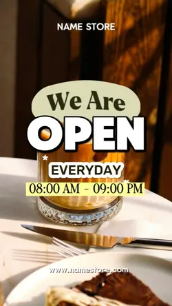 WE ARE OPEN