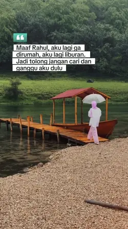 Anjeli lagi liburan 