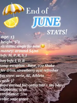 end of June stats