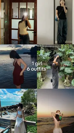 1girl 6outfits