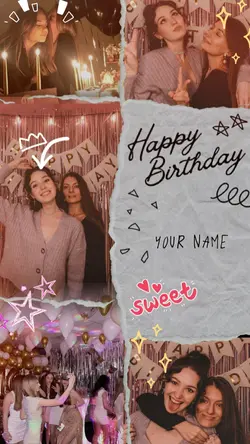 birthday collage