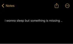 something is missing
