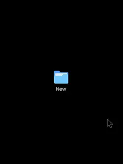 open folder