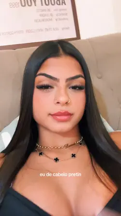 eu de cabelo pretin
