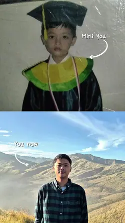 Mini you vs you now