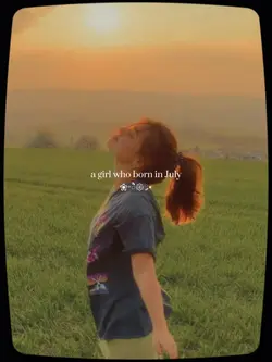 A girl born in July