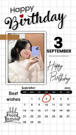 3 SEPTEMBER HBD 2025
